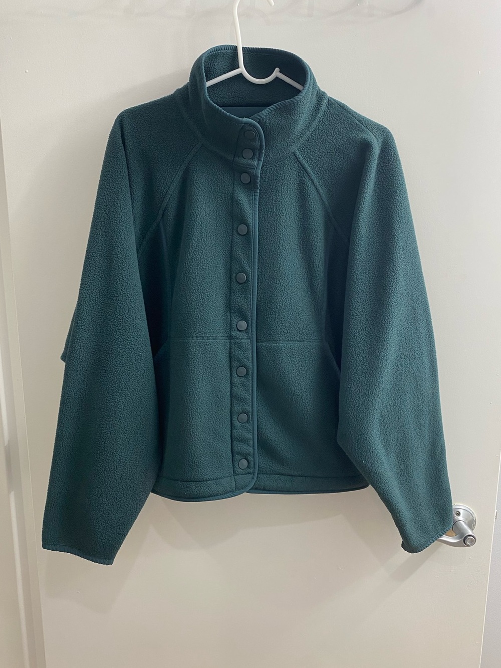 Outdoor Voices RecFleece Snap Jacket Dark Teal Size Medium